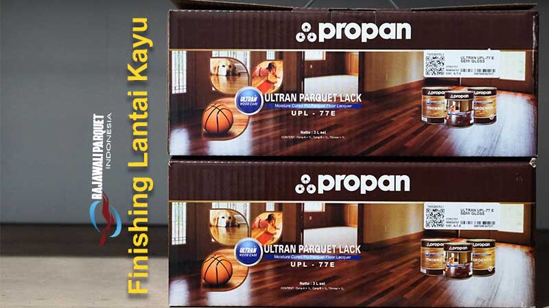 Finishing lantai kayu Ultran parquet Lack 2