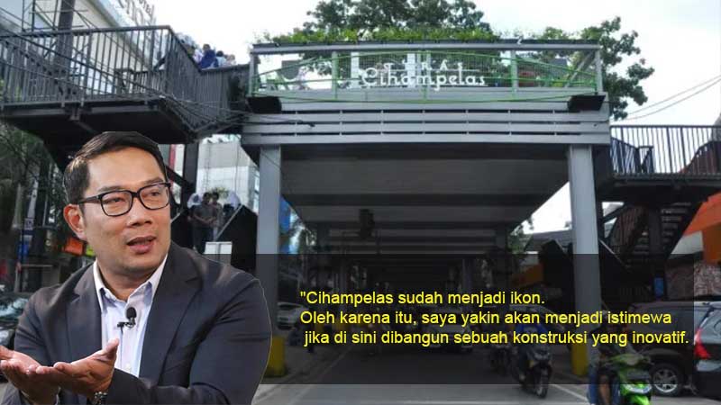 Skywalk cihampelas bandung Dengan Decking kayu