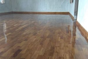 yogyakarta pemasangan lantai kayu Jati