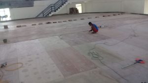 pemasangan lantai kayu Jati Gor satria Putra karawang 21
