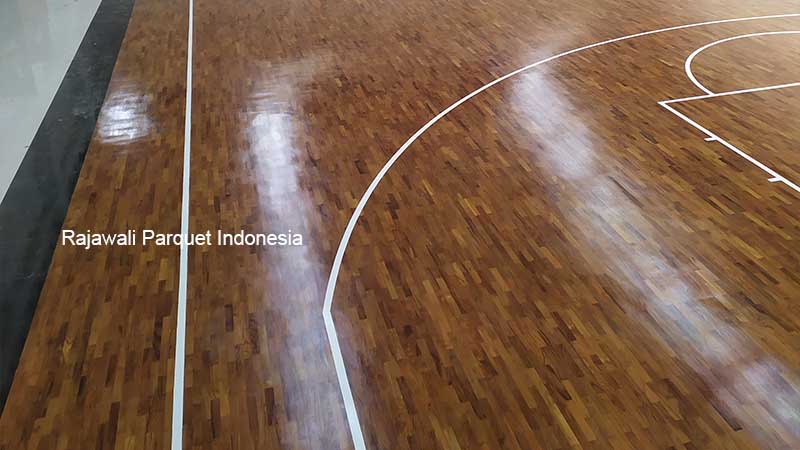 Lantai kayu Cianjur siap pasang