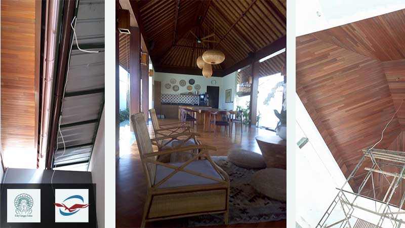 Villa Elite Canggu Estate lantai kayu