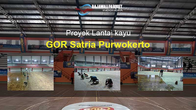 Lantai kayu GOR satria Purwokerto