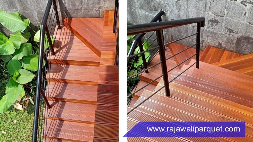 Ide tangga rumah decking kayu