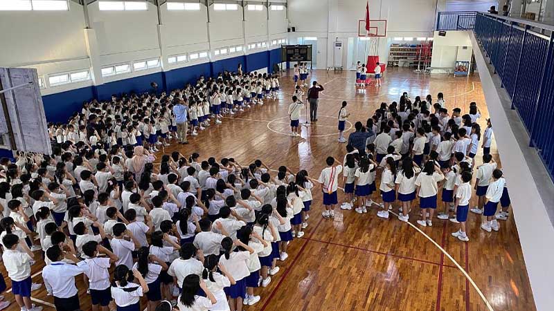 Stella Gracia Makassar International School Lapangan basket