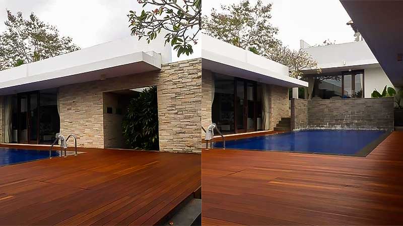 decking kayu outdoor