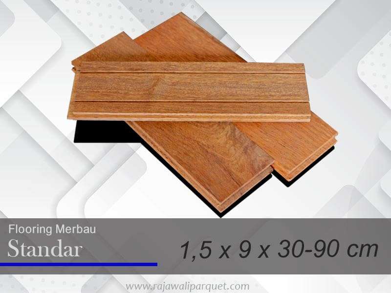 lantai kayu merbau ukuran standar