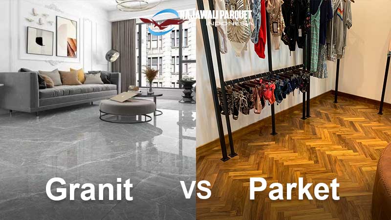 Perbandingan granit dan lantai kayu