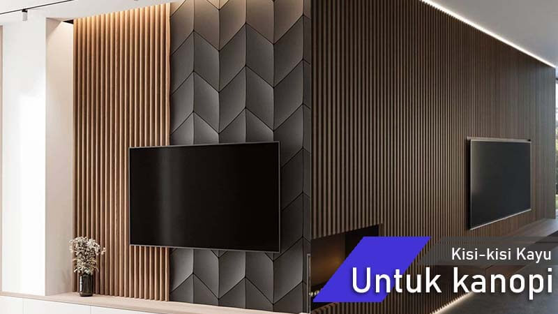 desain dinding televisi dengan kisi kisi