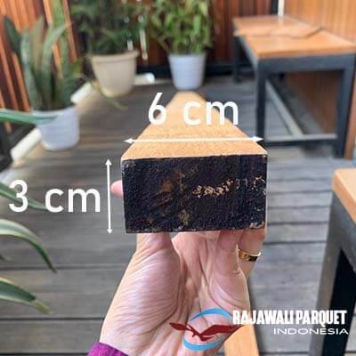 ukuran kisi kisi kayu 3 x 6 x 400 cm