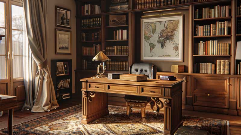 Desain interior kantor Retro