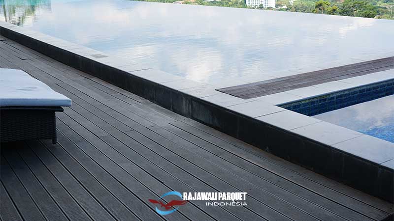 Decking kayu Cara memasang
