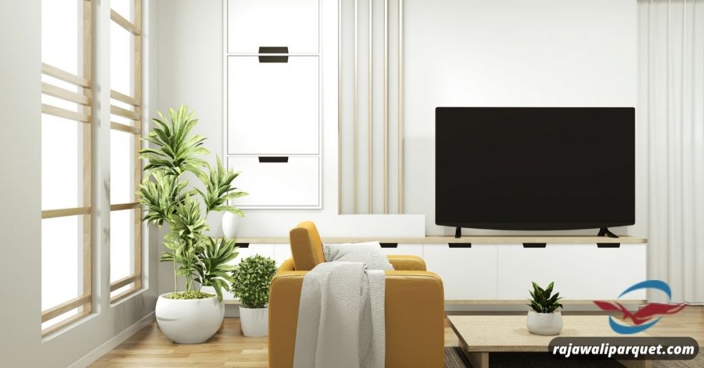 Desain Ruang TV Minimalis Dengan Sentuhan Natural