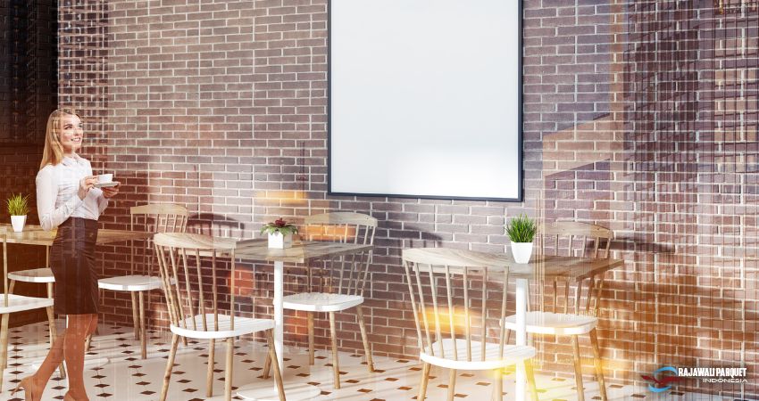 Desain Café Outdoor Bernuansa Industrial