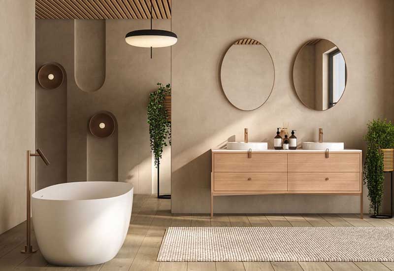 Desain kamar mandi bulat