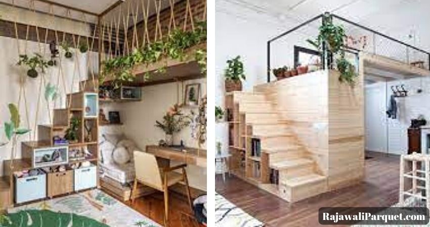 Desain Kamar Mezzanine Bernuansa Natural