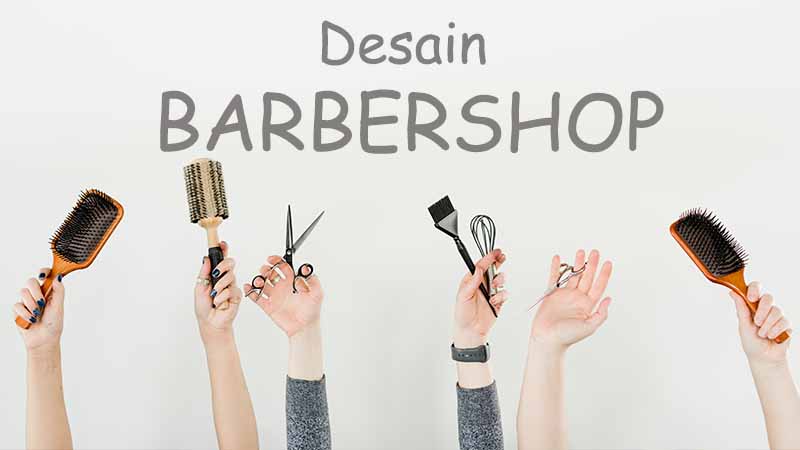 konsep Desain barbershop menarik minimalis kontemporer