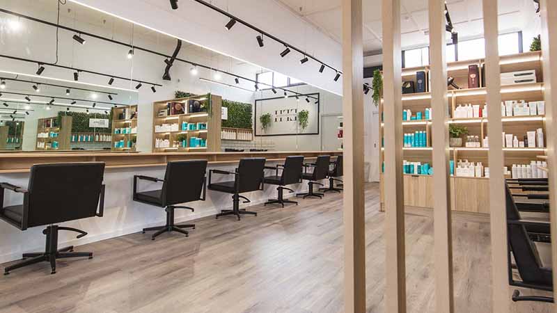 Desain barbershop Desain Skandinavia Sederhana