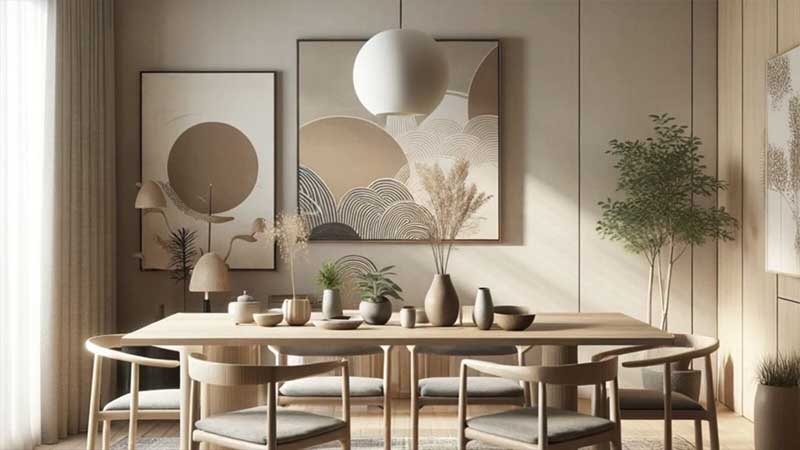 Desain interior Japandi Natural