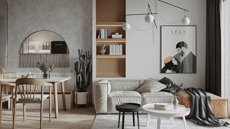 Desain interior Japandi Natural