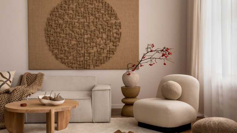 Inspirasi Desain interior Japandi Natural