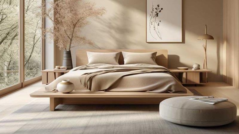 Inspirasi Desain interior Japandi Natural