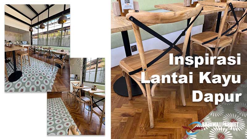 Inspirasi lantai kayu dapur