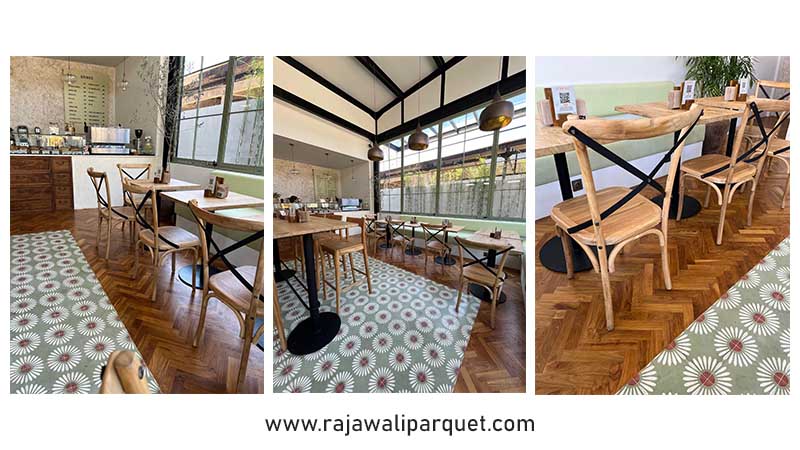 Inspirasi lantai kayu dapur