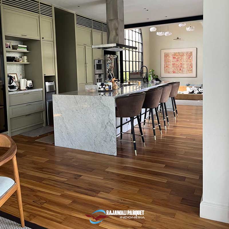 Inspirasi lantai kayu dapur