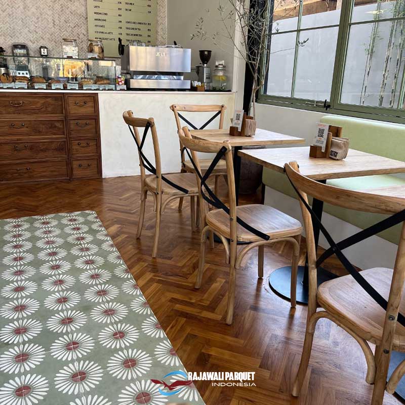 Inspirasi lantai kayu dapur