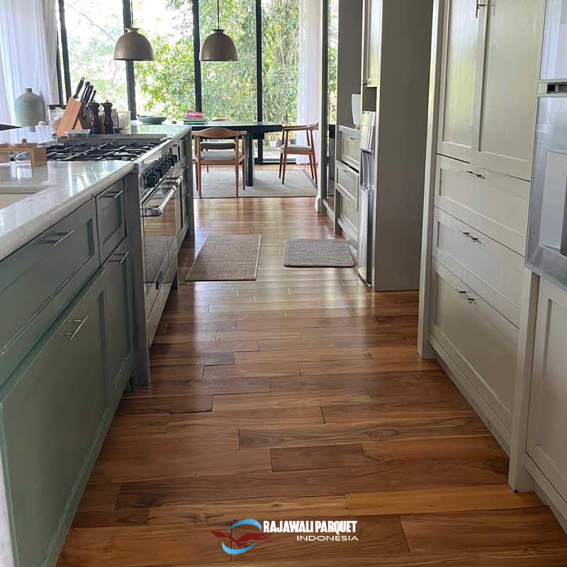 Inspirasi lantai kayu dapur