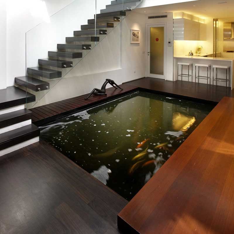 Inspirasi taman Indoor kolam