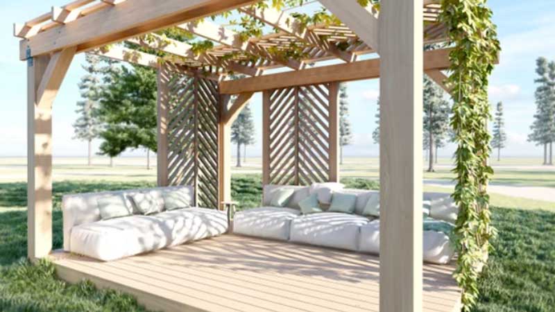 Fungsi Pergola kayu