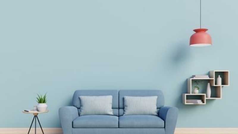 warna cat Biru es