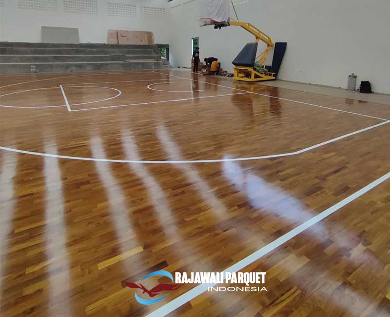 Lantai kayu Montville Arena Basket