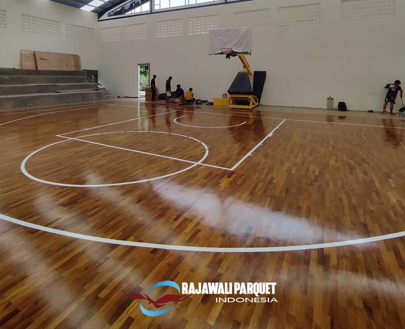Lantai kayu Montville Arena Basket