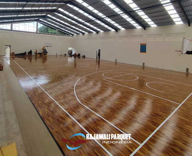 Lantai kayu Montville Arena Basket