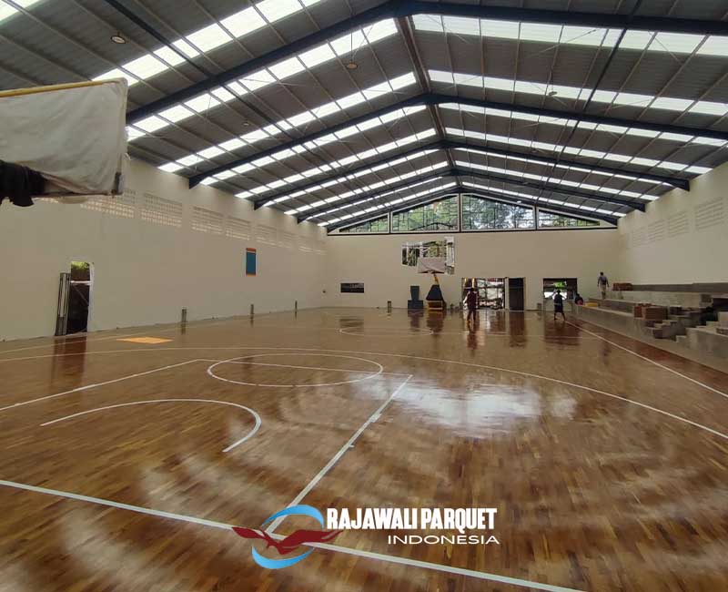 Lantai kayu Montville Arena Basket