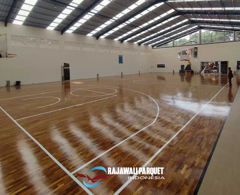 Lantai kayu Montville Arena Basket