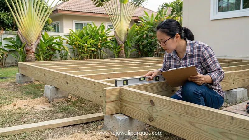 rajawali parquet JOIST decking kayu 2