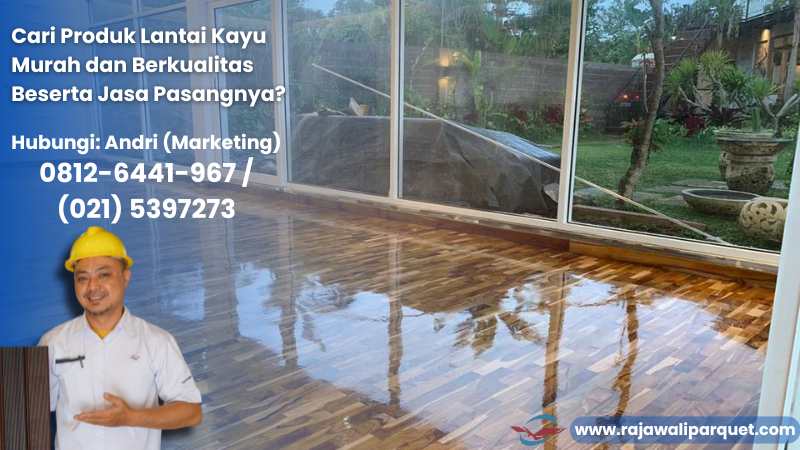 penggunaan lantai parket kayu solid