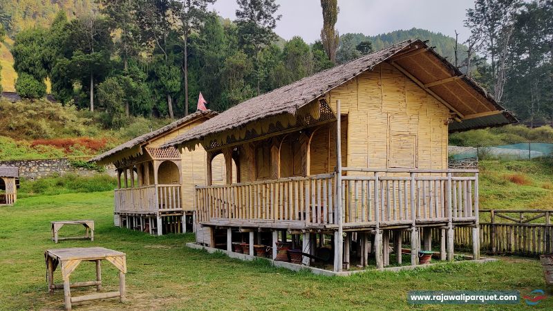 Desain Rumah Bambu Konsep Panggung